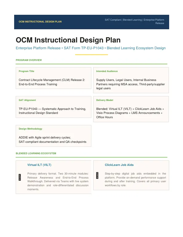 First page of ID plan